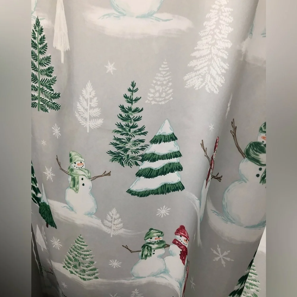 Winter Snowman Shower Curtain